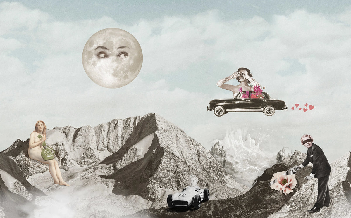 Retro Dream, Vintage Mural Wallpaper - pure wallpaper artwork