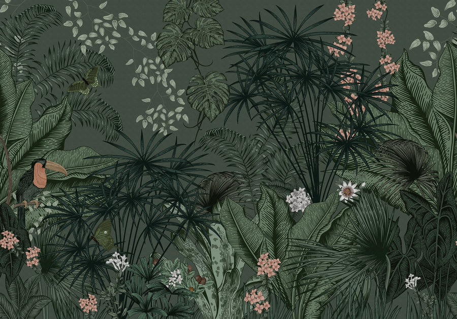 Big Furada, Green Mural Wallpaper