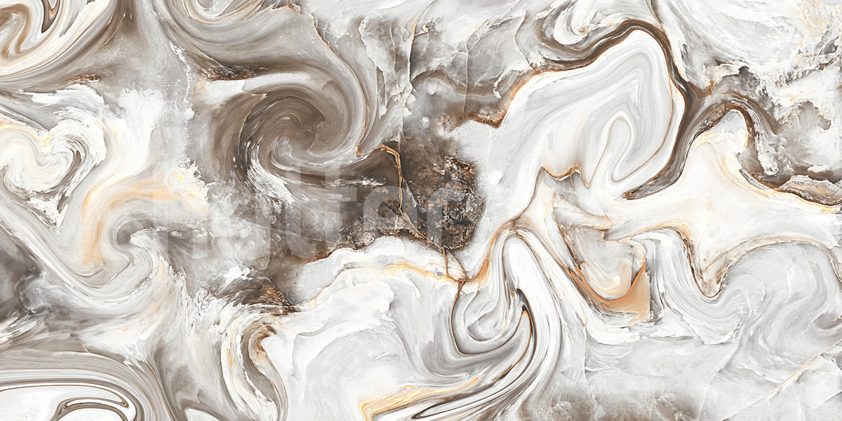 Marble Swirl, Nougat Mural Wallpaper - pure wallpaper artwork