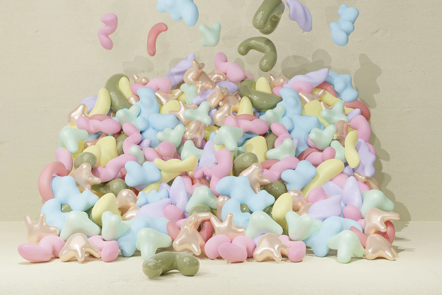 Bubblegum, Pastel Mural Wallpaper