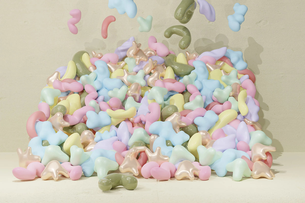 Bubblegum, Pastel Mural Wallpaper - pure wallpaper artwork