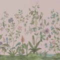 Chinoiserie, Pink Mural Wallpaper - pure wallpaper artwork