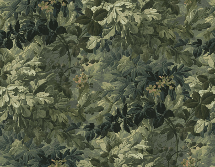 Vinum Raspeys, Green Mural Wallpaper