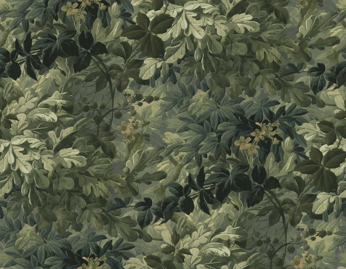 Vinum Raspeys, Green Mural Wallpaper - pure wallpaper artwork