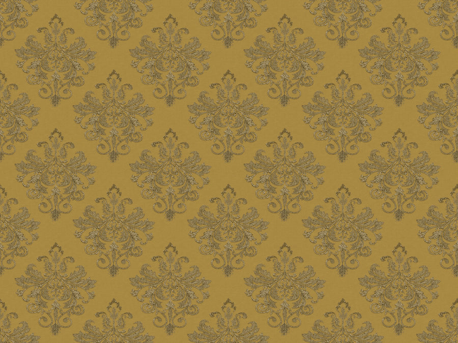 Baroque Pearl, Yellow Mural Wallpaper