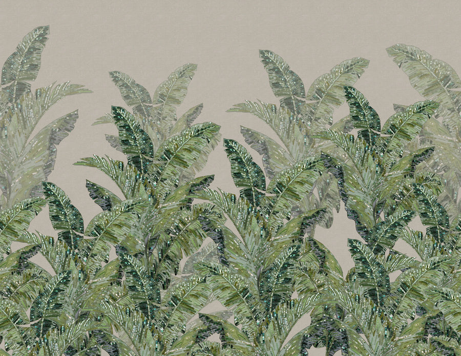 Jungle Pearl, Beige Mural Wallpaper