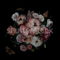 Dark Bouquet Mural Wallpaper - pure wallpaper artwork