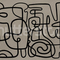 Artsy, Warm Gray Mural Wallpaper - pure wallpaper artwork