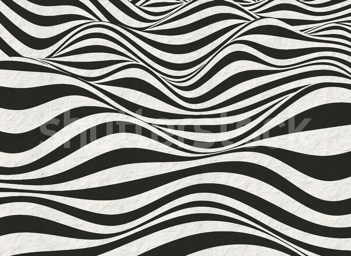 Graphic Hills, Black Mural Wallpaper - pure wallpaper artwork