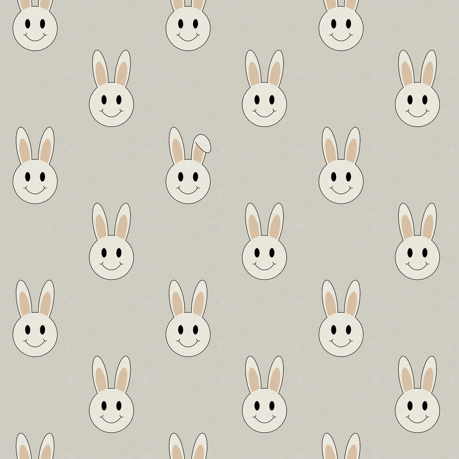 Year of the rabbit smiley, Sand Mural Wallpaper