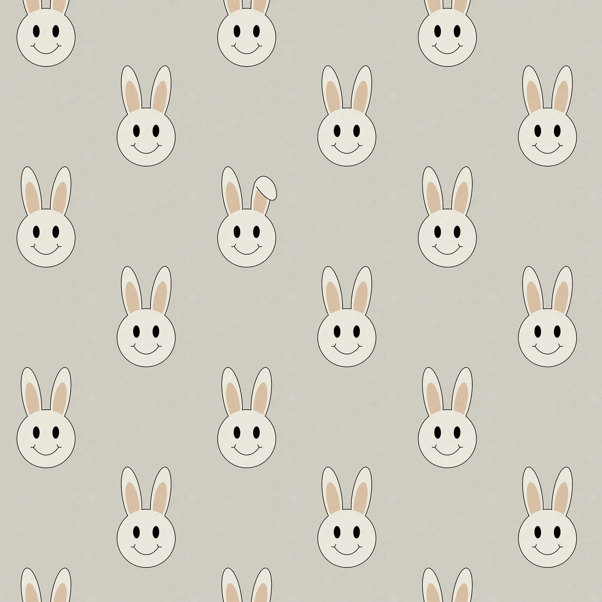 Year of the rabbit smiley, Sand Mural Wallpaper - pure wallpaper artwork