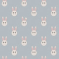 Year of the rabbit smiley, Light Blue Mural Wallpaper - pure wallpaper artwork