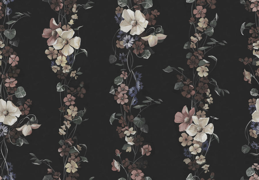 Growing Beauty, Vintage Mural Wallpaper