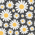 Dashing Daisies, Midnight Mural Wallpaper - pure wallpaper artwork