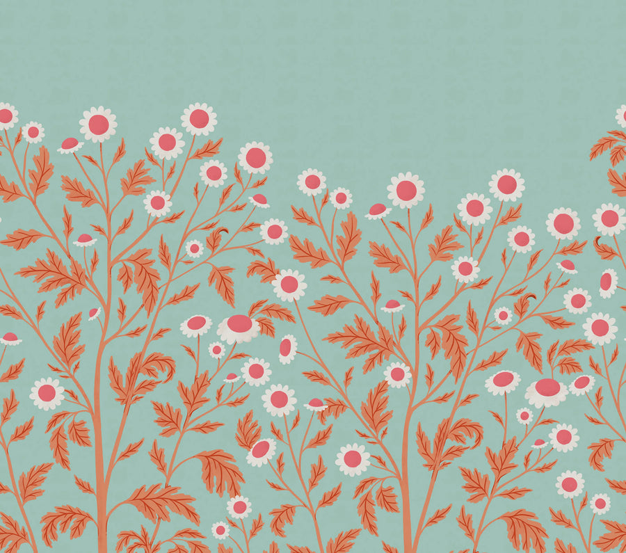 Chamomile, Summer Mural Wallpaper