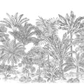 Tropical Bellewood, Frost Mural Wallpaper - pure wallpaper artwork
