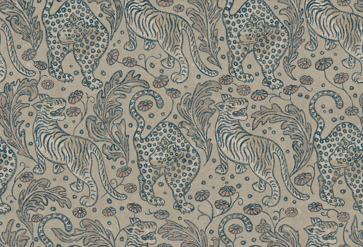 Bold Tigers, Sand Mural Wallpaper - pure wallpaper artwork
