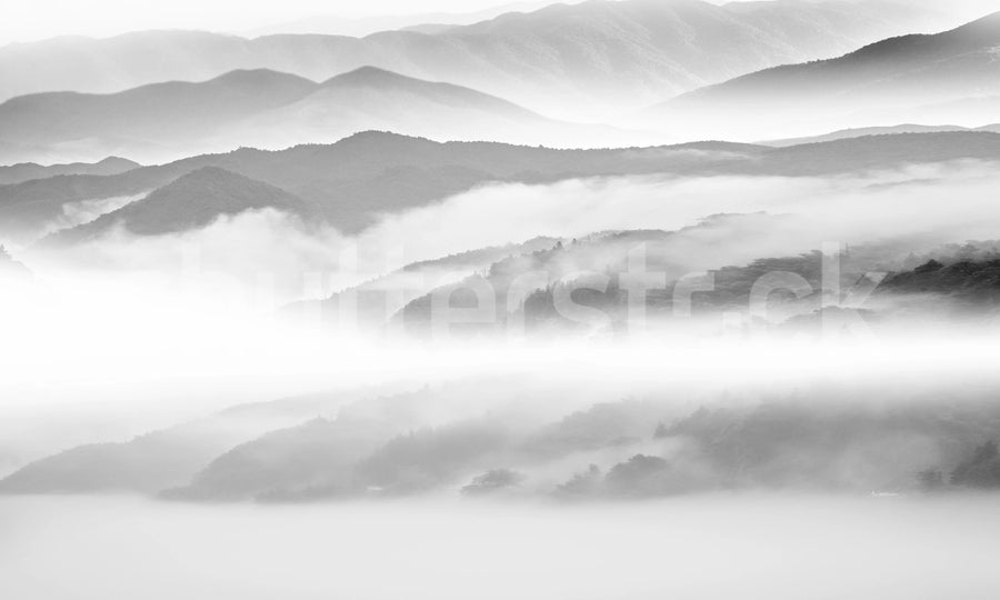 Calm Mountains Mural Wallpaper