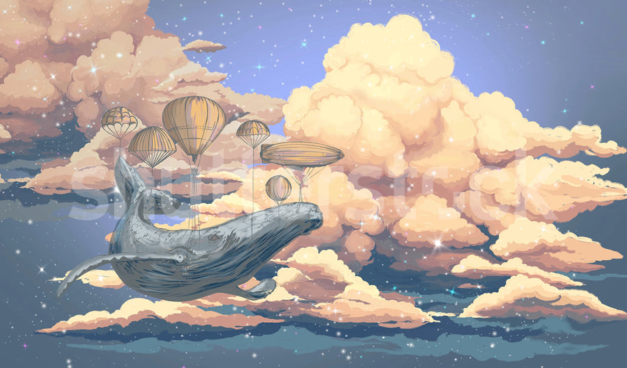 Among the Clouds Mural Wallpaper
