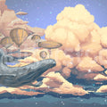 Among the Clouds Mural Wallpaper - pure wallpaper artwork