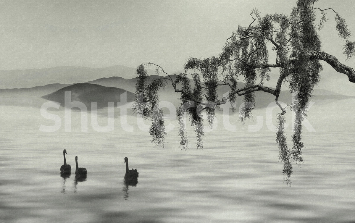 Zen Lake Mural Wallpaper - pure wallpaper artwork