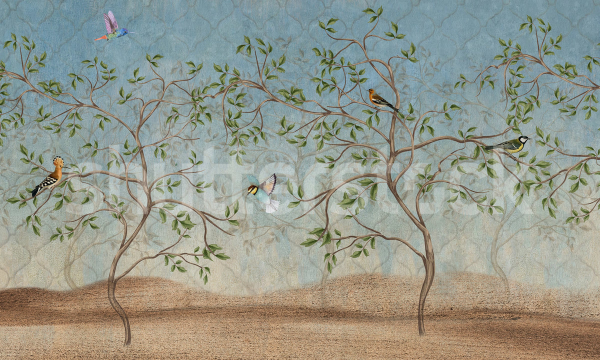 Wonder Trees Mural Wallpaper - pure wallpaper artwork