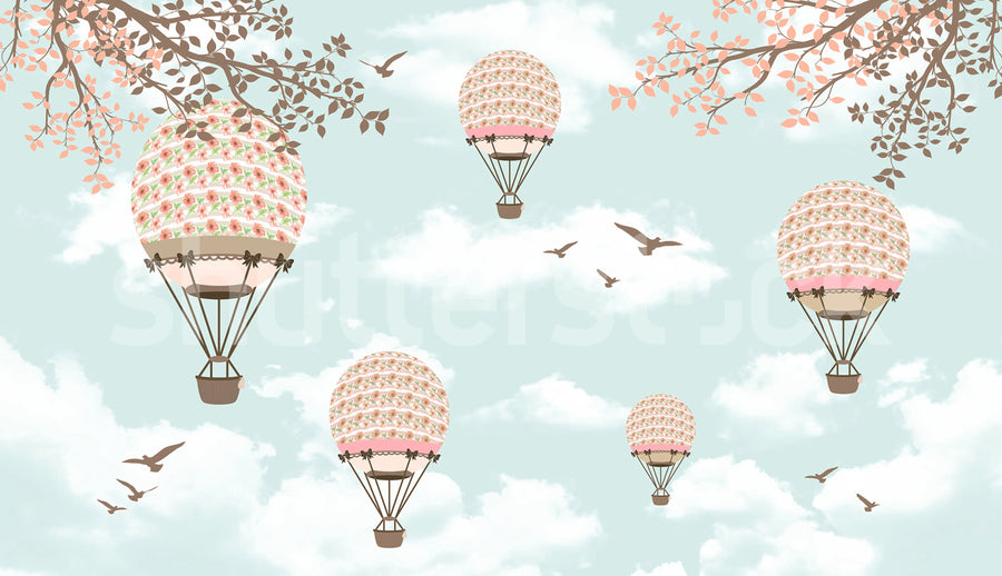 Sweet Balloons Mural Wallpaper