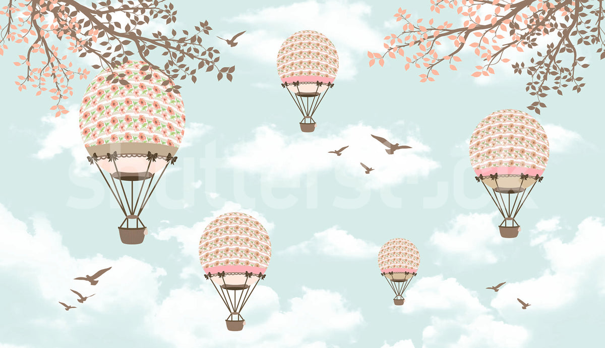 Sweet Balloons Mural Wallpaper - pure wallpaper artwork
