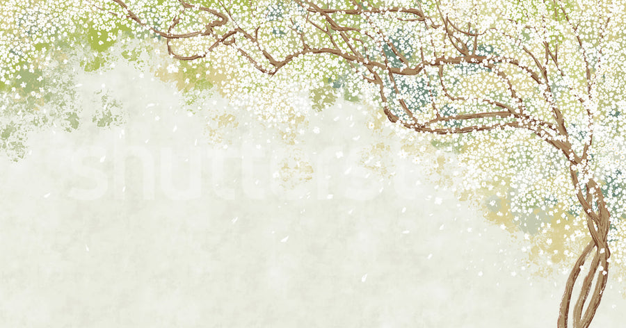 Spring Tree Mural Wallpaper
