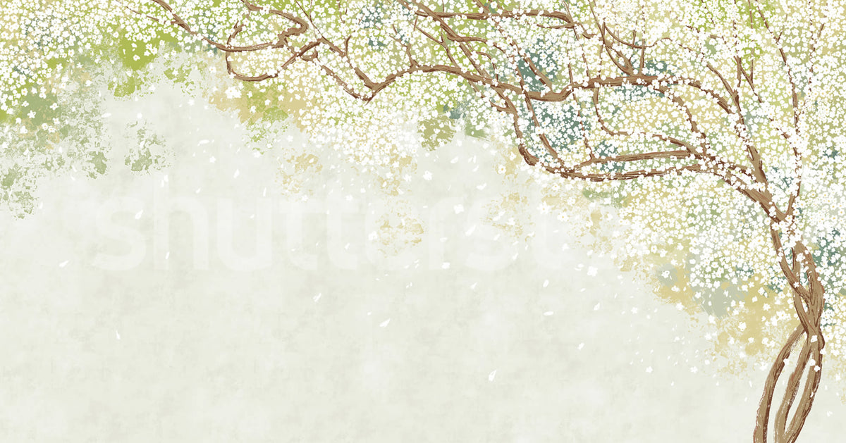Spring Tree Mural Wallpaper - pure wallpaper artwork