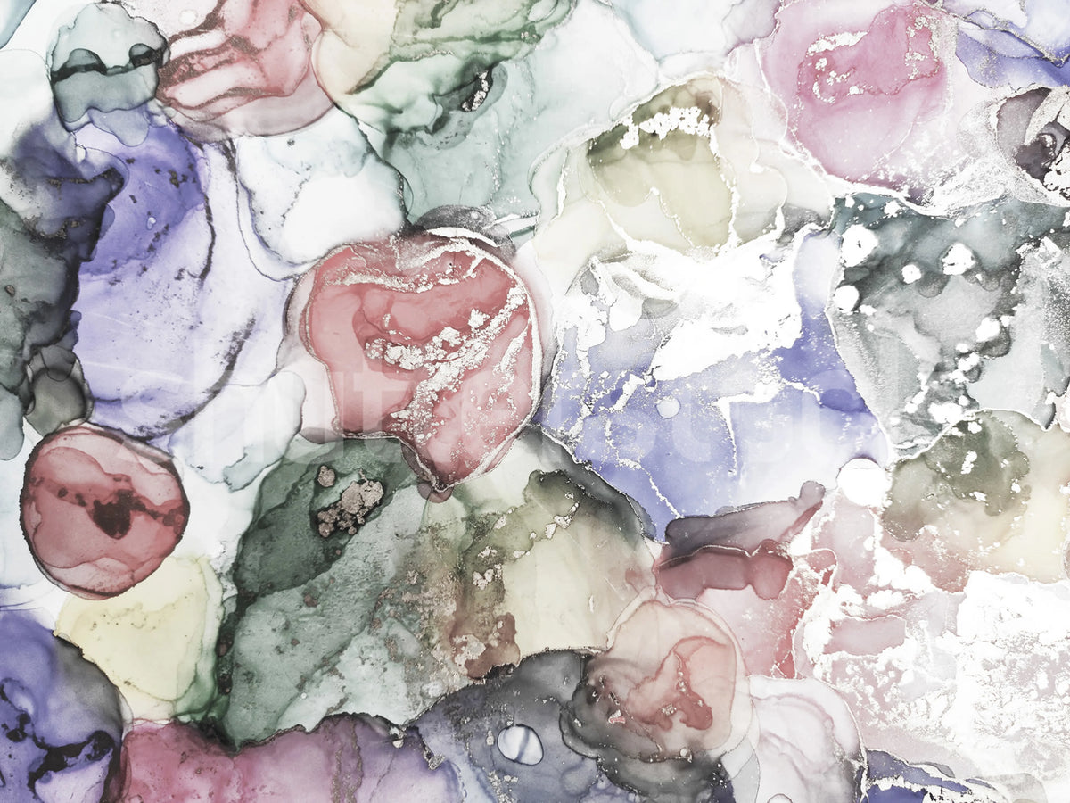 Multi Watercolor Mural Wallpaper - pure wallpaper artwork