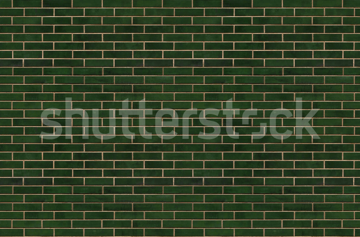 Wall of Tiles, Dark Green Mural Wallpaper - pure wallpaper artwork