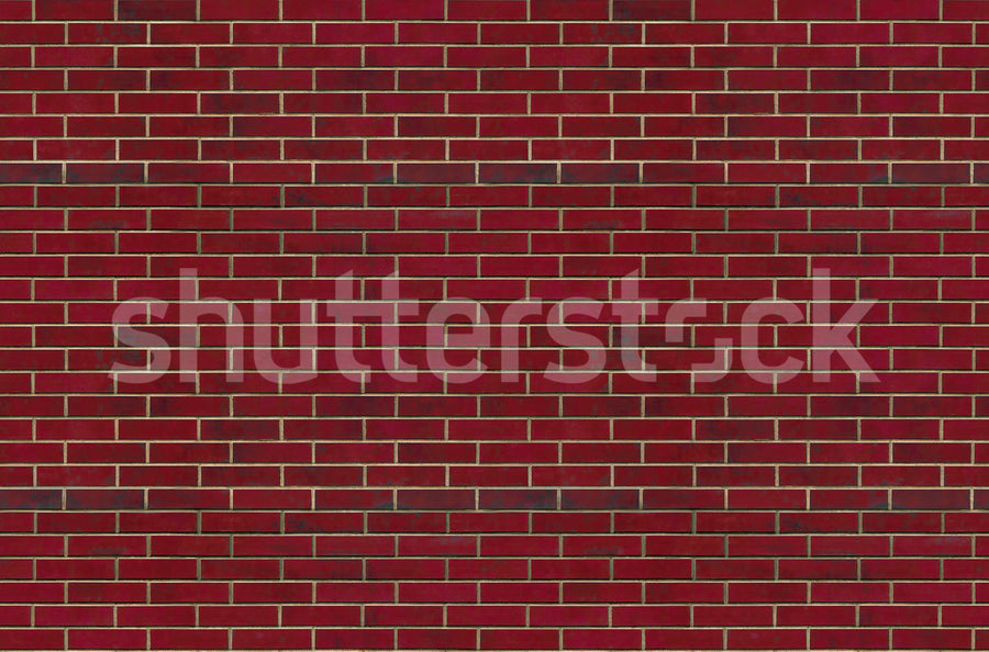 Wall of Tiles, Ruby Red Mural Wallpaper