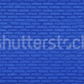 Wall of Bricks, Cobalt Mural Wallpaper - pure wallpaper artwork