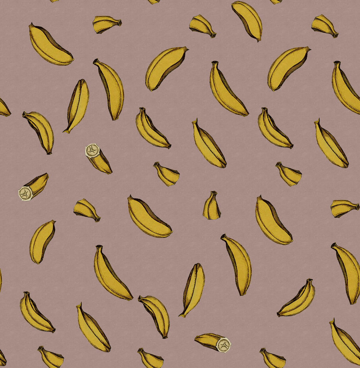Bananza, Pink Mural Wallpaper - pure wallpaper artwork