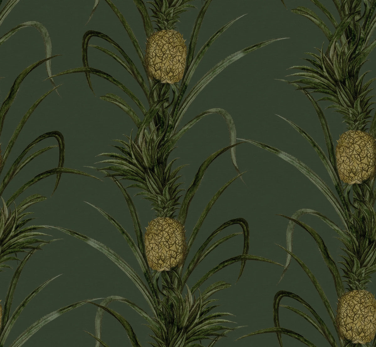 Pineapple, Lush Mural Wallpaper - pure wallpaper artwork