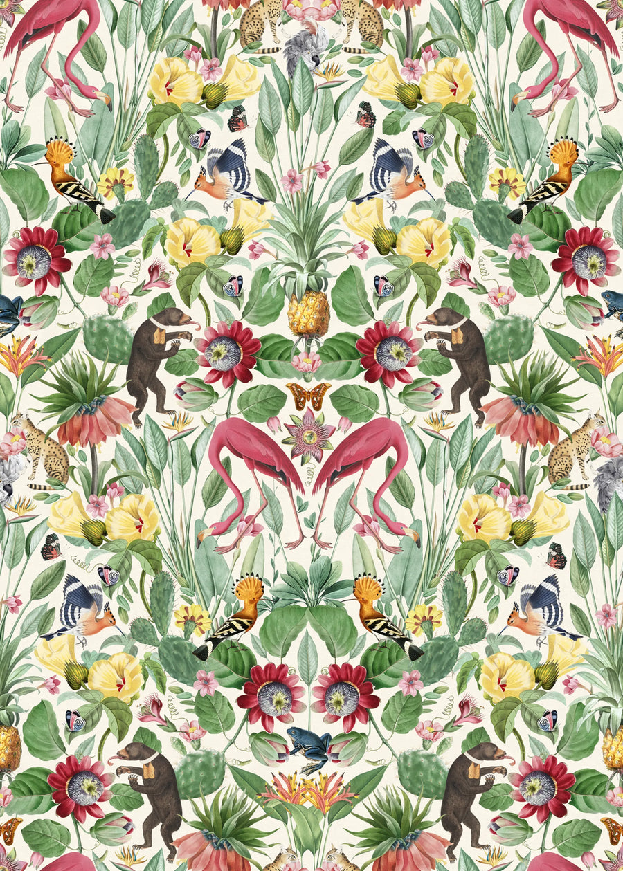 Whimsical Jungle, Day Mural Wallpaper