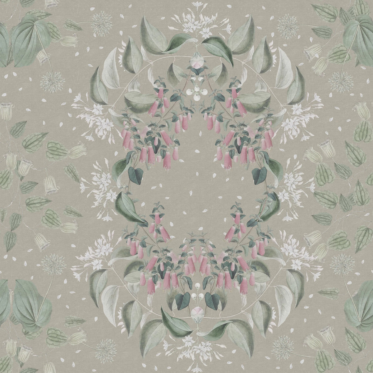 Lotus, Clay Mural Wallpaper - pure wallpaper artwork