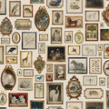 Vintage Frames, Beige Mural Wallpaper - pure wallpaper artwork