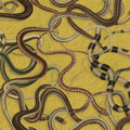 Snakey, Yellow Mural Wallpaper - pure wallpaper artwork