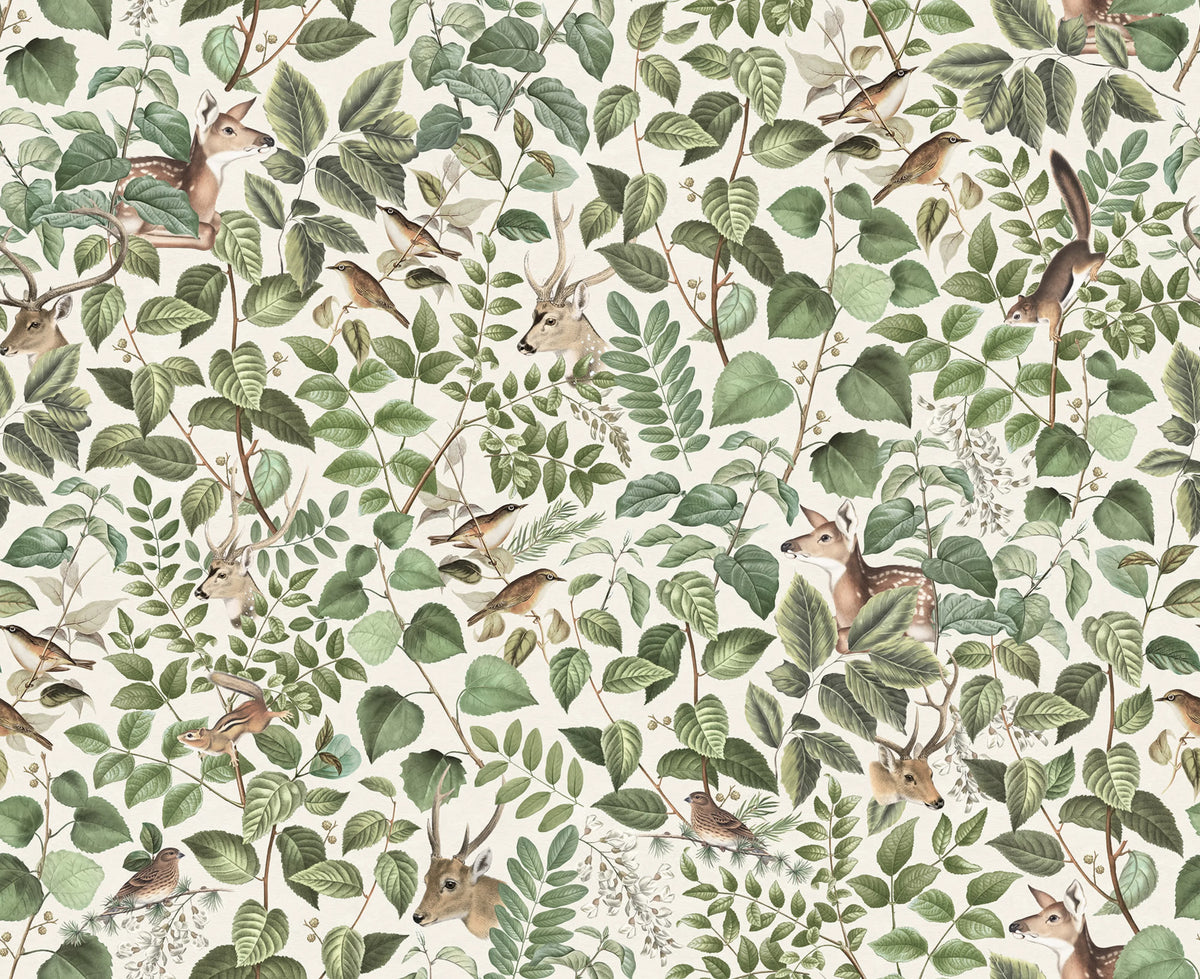 Forest Animals, Soft Mural Wallpaper - pure wallpaper artwork