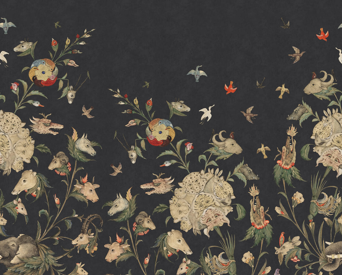 Quirky World, Night Mural Wallpaper - pure wallpaper artwork
