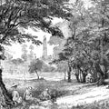 Big Toile Mural Wallpaper - pure wallpaper artwork