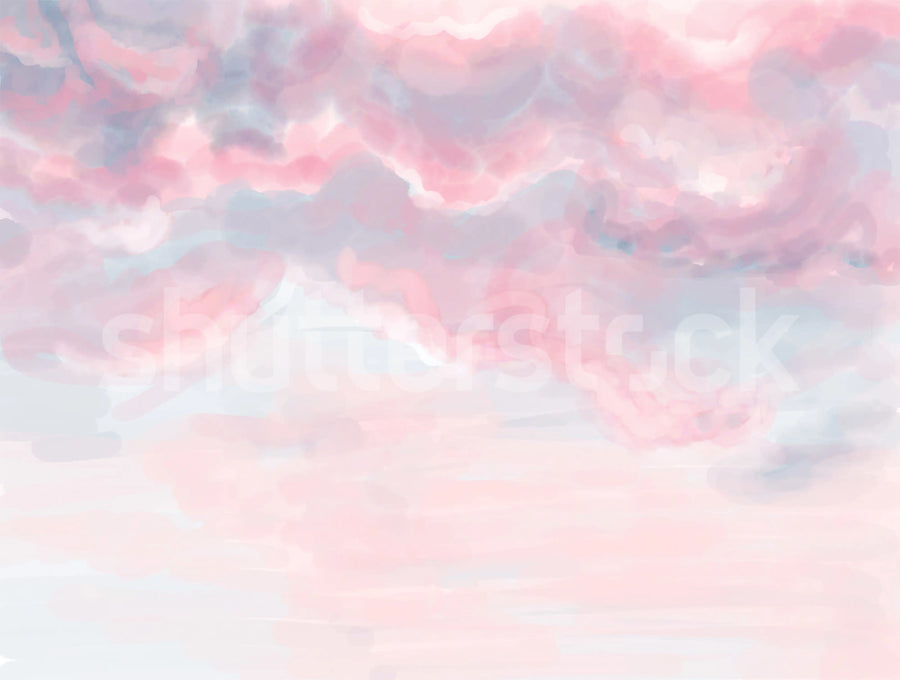 Pink Sky Mural Wallpaper