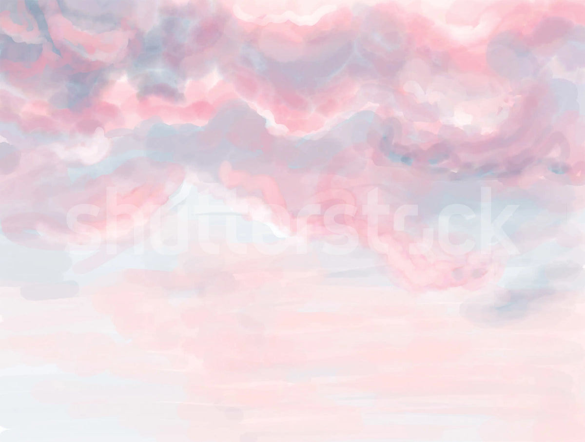 Pink Sky Mural Wallpaper - pure wallpaper artwork