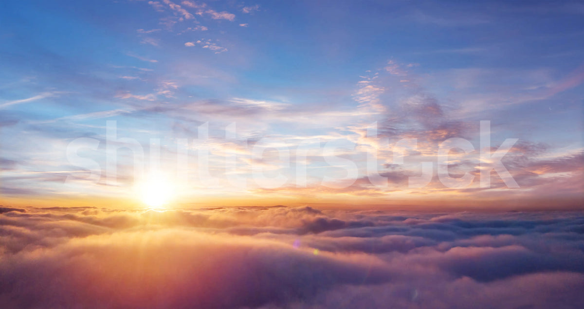 Colorful Sunset Mural Wallpaper - pure wallpaper artwork
