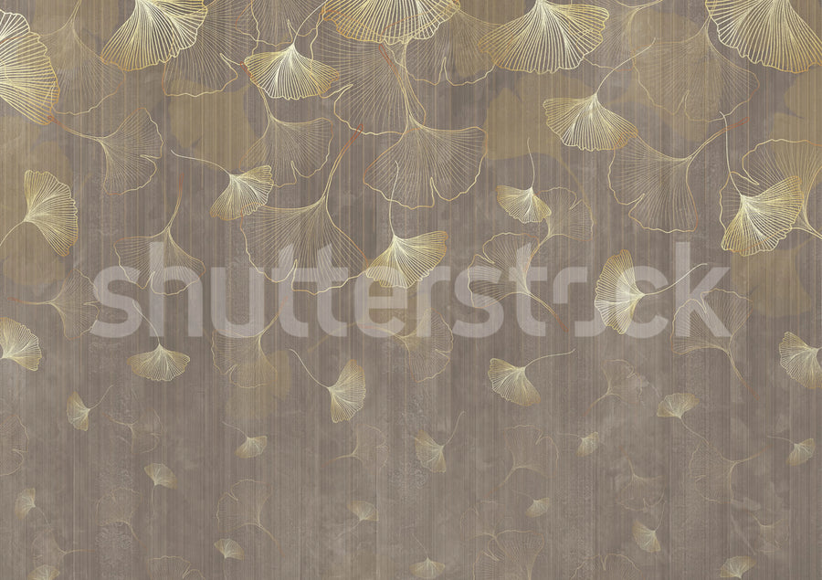Ginkgo Leafs Mural Wallpaper