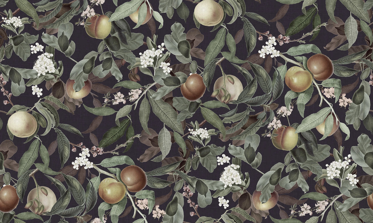Peach Valley Bold, Midnight Mural Wallpaper - pure wallpaper artwork