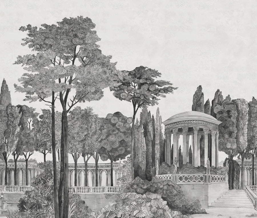 Chatsworth Park, Graphite Mural Wallpaper