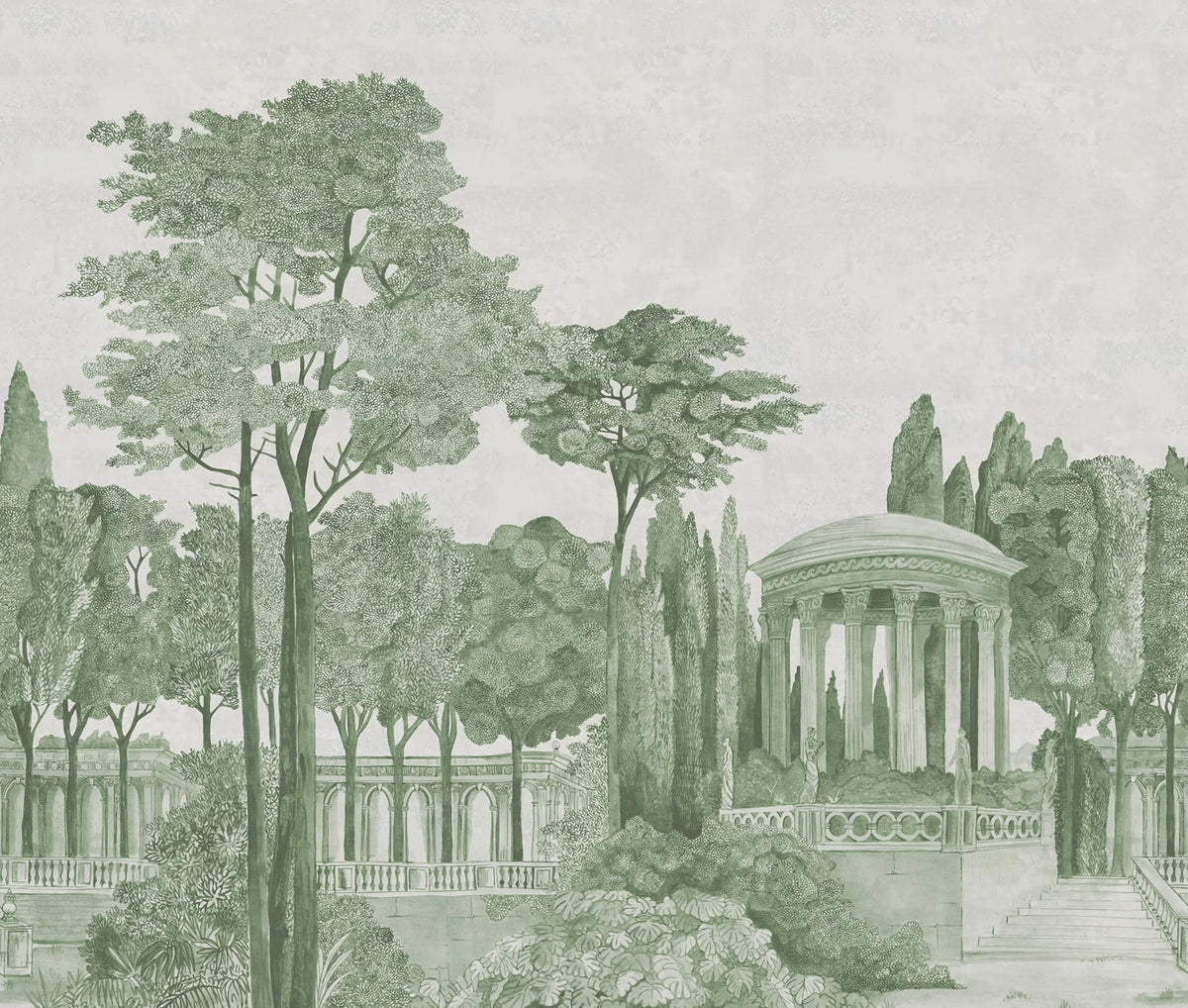 Chatsworth Park, Green Mural Wallpaper - pure wallpaper artwork